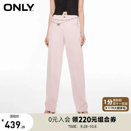 ONLY奥莱2023夏季新款潮流百搭高腰显瘦直筒老爹牛仔裤商品大图