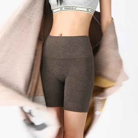 羊毛安全裤保暖女打底裤防走光秋冬季痛经月经期姨妈月子家居短裤图片