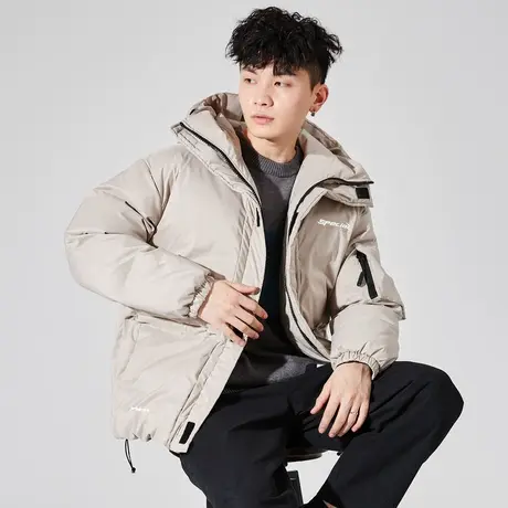 唐狮保暖棉服帅气男士连帽短款加厚棉衣冬季外套男棉袄图片