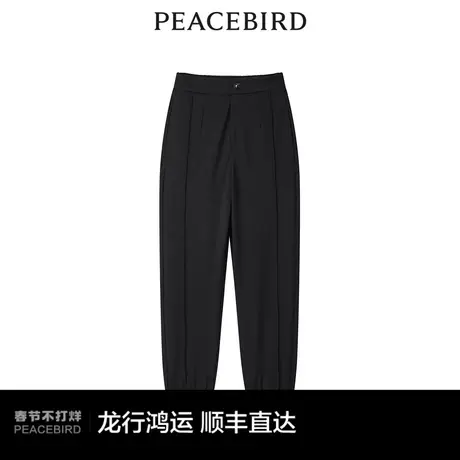 【商场同款】太平鸟女装2024年春季新款收脚口针织裤A1GBE1410图片