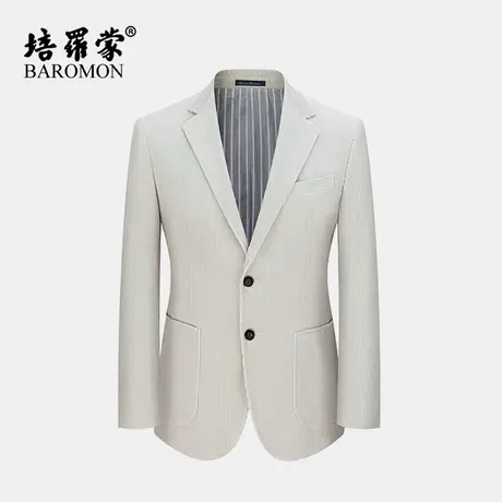 【意大利进口纯棉面料】培罗蒙2024春季新款男士西服商务西装外套商品大图