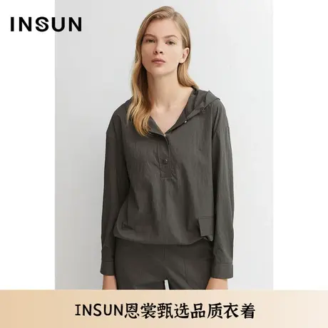 INSUN恩裳春季装工装元素轻薄衬衫图片
