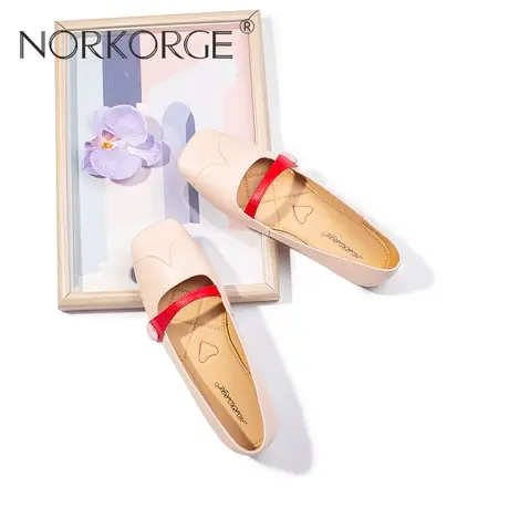 温柔藕粉色时装单鞋商品大图