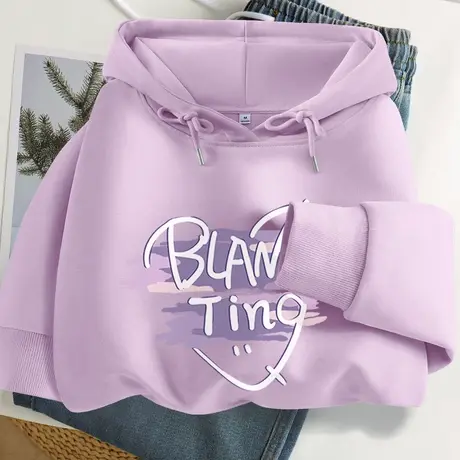 真维斯LIFE紫色连帽卫衣女2024新款爆款减龄小个子超好看上衣女商品大图