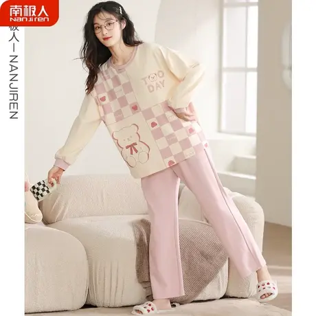 睡衣女春秋款纯棉女士长袖秋冬款淑女家居服春秋季女款2023年新款商品大图
