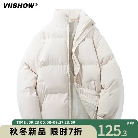 VIISHOW男生保暖面包服痞帅棉衣潮牌加厚冬季宽松衣服美式棉服男商品大图