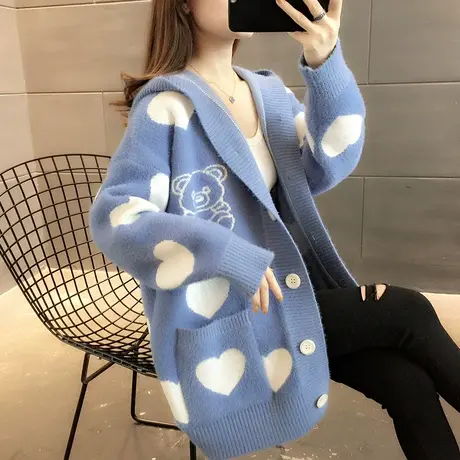 毛衣2024年新款女装春秋季春款春装女士针织开衫宽松百搭外穿爆款图片