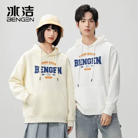 冰洁重磅卫衣男2024新款春秋款连帽秋季上衣痞帅黑色春季潮流外套商品大图