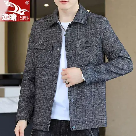 外套男春秋季2023新款韩版休闲宽松夹克潮牌痞帅百搭工装男士上衣商品大图