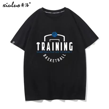 秀洛篮网队衣服篮球投篮训练服短袖男宽松运动健身跑步T恤衫半袖商品大图