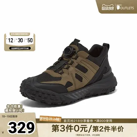 百思图2025秋季新款时尚街头潮流户外运动男休闲鞋YM001CM5商品大图