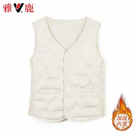 yaloo/雅鹿2025女新款羽绒马甲内搭马夹上衣百搭舒适修身显瘦商品大图