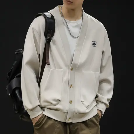 潮牌开衫卫衣男秋冬款男款重磅衣服秋季2023新款长袖大码男士外套商品大图