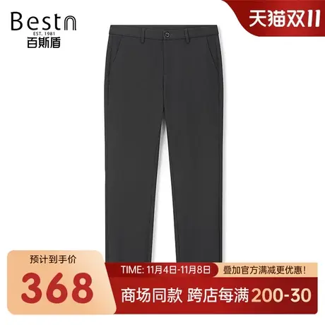 【商场同款】百斯盾男装休闲裤2023冬季新款修身裤LR5Y01708商品大图