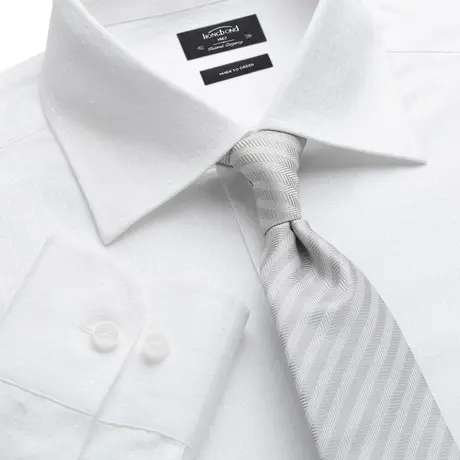 红邦创衣 2023新款男士衬衣进口纯棉面料定制商务正装长袖白衬衫图片