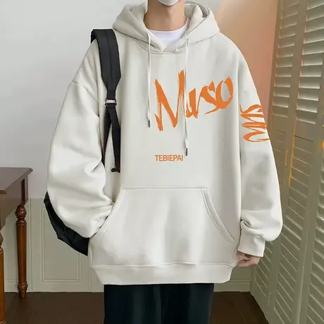 春秋季潮牌重磅连帽卫衣男ins潮流上衣服无性别宽松日系高街外套商品大图