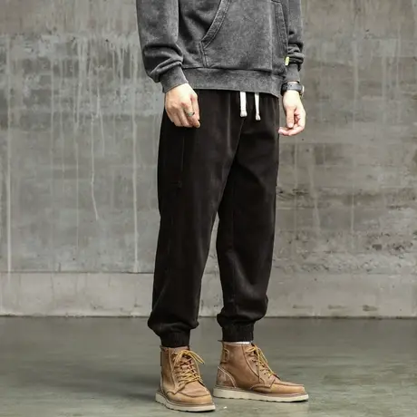 时尚宽松舒适裤子男款户外工装裤男休闲潮流束脚裤子男款潮流男装商品大图