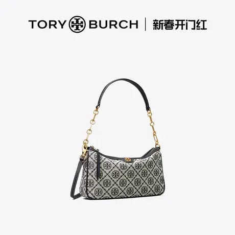 【12期免息】TORY BURCH汤丽柏琦 T MONOGRAM小号提花肩背包85137商品大图