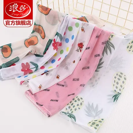 浪莎冰袖女手袖套护臂潮手套加长款冰丝网红夏季薄款开车骑行户外图片