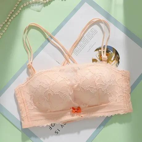 美背内衣女聚拢防走光抹胸小胸收副乳胸罩性感2022新款无肩带文胸商品大图