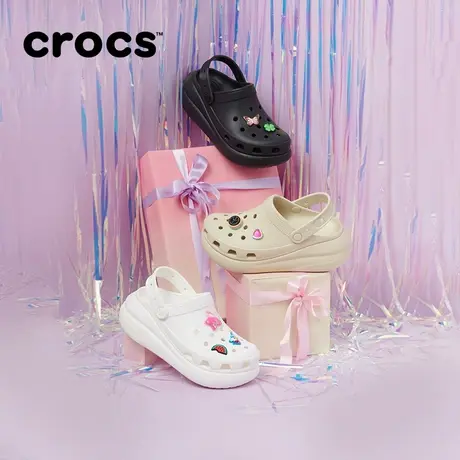 Crocs卡骆驰泡芙洞洞鞋男鞋女鞋包头拖鞋|207521图片