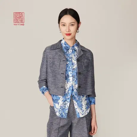 EP雅莹高端系列 休闲甜飒设计感短款仿牛仔外套 商场同款1215A商品大图