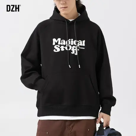 男士cityboy日系卫衣潮牌男美式连帽黑色重磅新款外套春秋情侣装商品大图