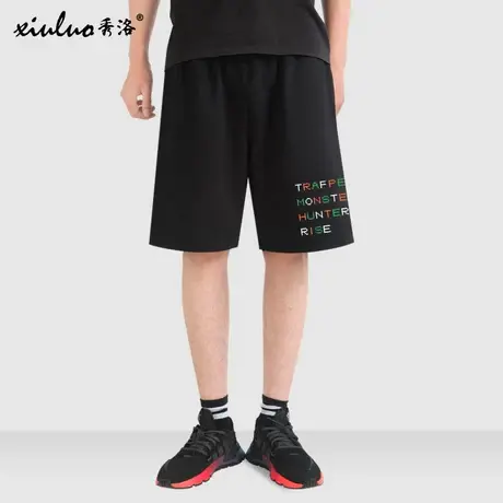 秀洛怪物猎人厨师艾露猫游戏周边游戏个性夏季短裤休闲五分裤子男图片