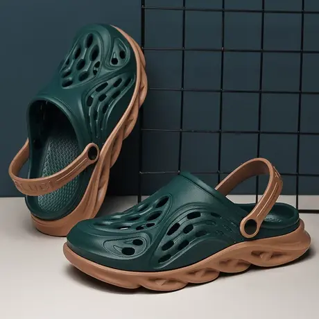 防水雨鞋男夏季透气时尚钓鱼鞋防滑厨房工作胶鞋劳保鞋雨靴水鞋男商品大图