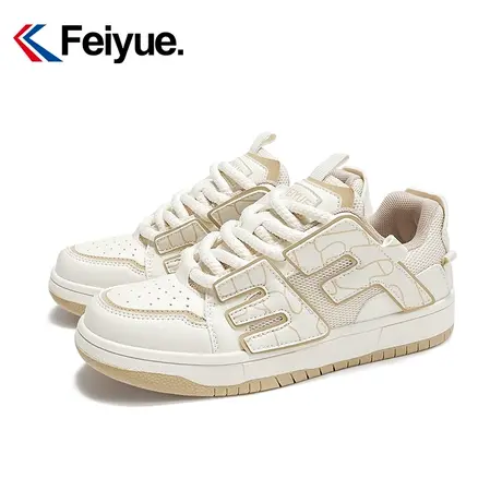 feiyue/飞跃板鞋女2024春季新款官方低帮休闲鞋百搭透气复古鞋050商品大图