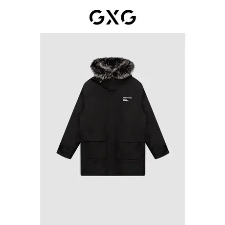 GXG奥莱 【生活系列】冬季新品商场同款自游系列可拆卸皮草商品大图