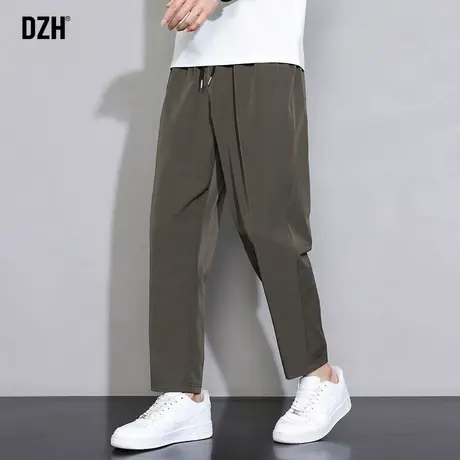 男士冰丝九分裤男夏季薄款裤子2023新款潮流百搭休闲裤宽松速干裤商品大图