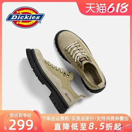 Dickies工装鞋男低帮夏季男鞋透气薄款厚底马丁靴男士休闲鞋子潮商品大图