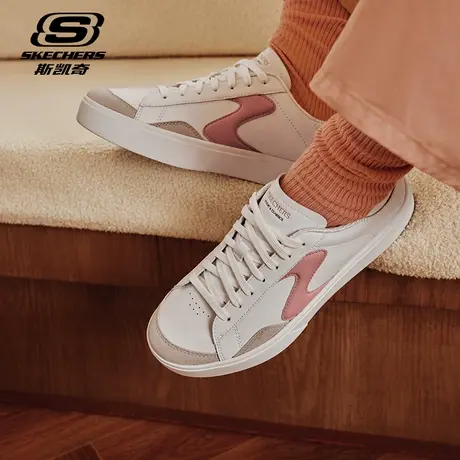 Skechers/斯凯奇女鞋官方新款透气休闲运动鞋轻便软底板鞋小白鞋图片