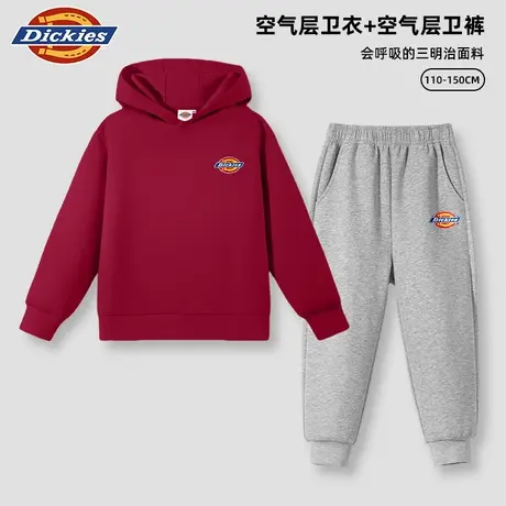 Dickies童装女童套装秋季男孩2025秋款卫衣儿童美式潮牌连帽衣服A商品大图