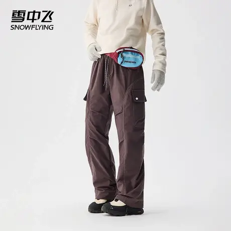 雪中飞户外2025新款羽绒裤男款冬季防寒防风长裤休闲保暖滑雪裤商品大图