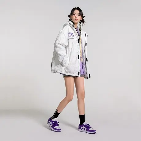 YEP棉服女棉袄2023新款冬季高级感超好看冬装夹棉工装外套图片