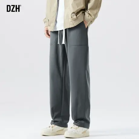 男生垂感裤子男款美式高街秋季休闲裤直筒宽松2023新款运动裤潮牌商品大图