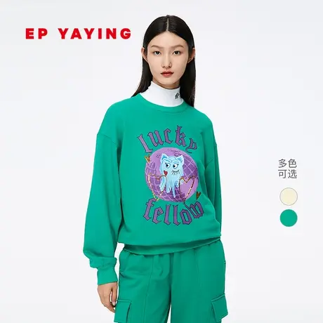 [民族系列]EP YAYING雅莹女装 国潮原创IP印花卫衣 商场同款5206A商品大图