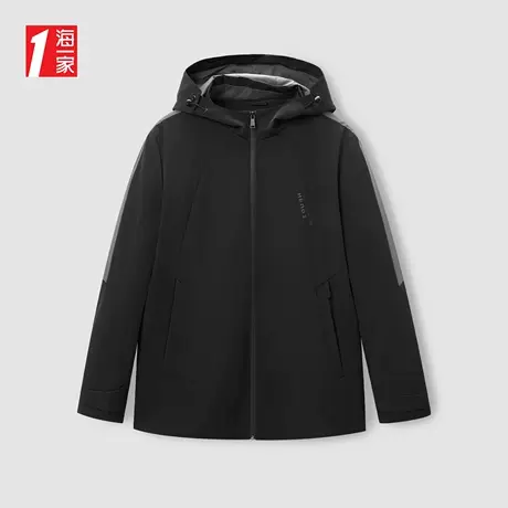 海一家保暖内有马甲可脱卸外套2023冬季新款商务休闲夹克男商品大图