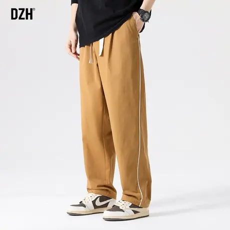 男士直筒工装裤男秋冬新款宽松纯棉休闲裤2023年新款裤子美式高街商品大图