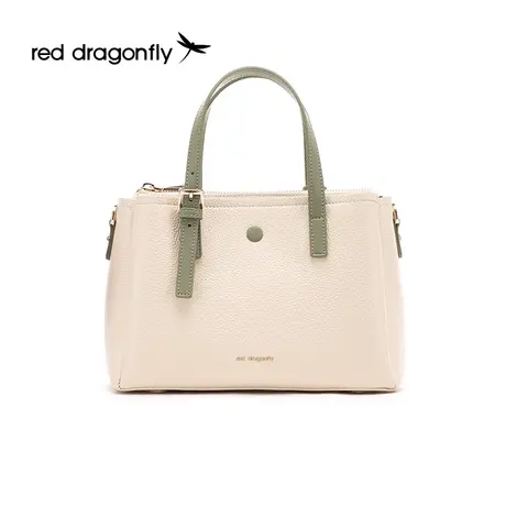 红蜻蜓官方头层牛皮包包2024春季新款文艺小清新手提包通勤斜挎包商品大图