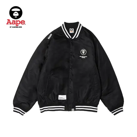 Aape旗舰店男装秋冬猿颜徽章字母刺绣棒球服夹克外套7597XXL商品大图