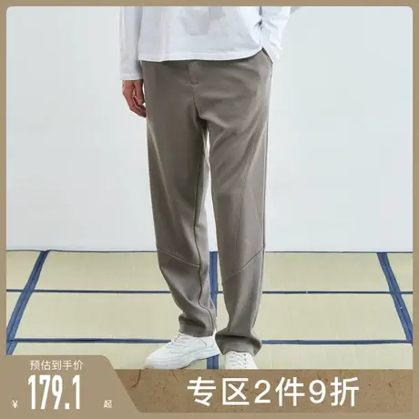 后序中国风裤子男休闲裤宽松直筒长裤秋季黑色复古中式唐装裤子男商品大图