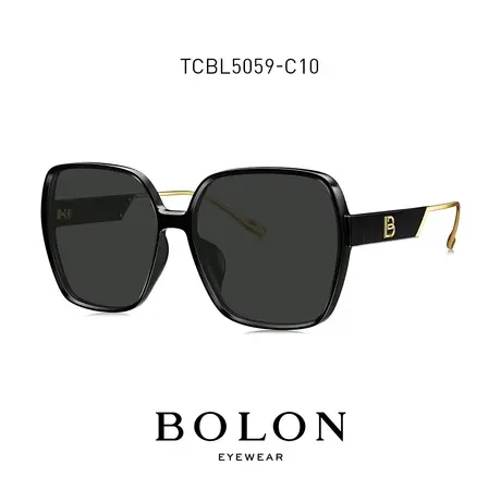 BOLON暴龙近视墨镜带度数蝶形大框偏光户外驾驶太阳镜女TCBL5059图片