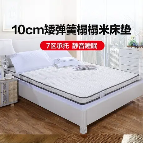 富安娜席梦思床垫10cm厚七区独立弹簧1.5米双人床1.8m榻榻米垫子商品大图