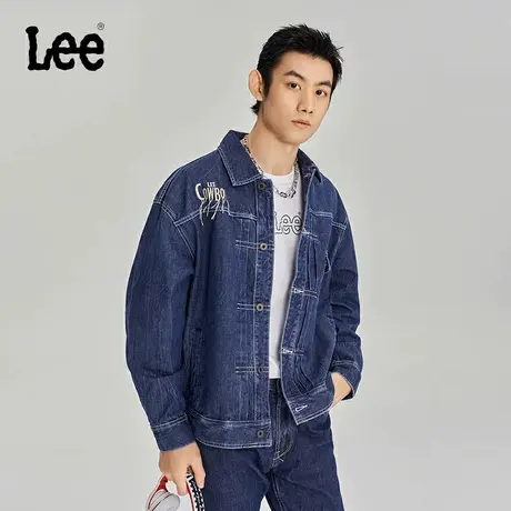 Lee商场同款23早秋新品101+男牛仔夹克外套LMT006298201598A03903图片