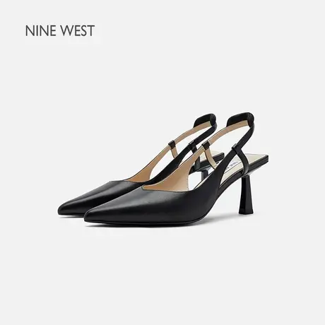 【商场同款】Nine West/玖熙时装凉鞋女细跟尖头法式气质高跟鞋图片