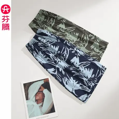 芬腾男士睡裤夏季薄款纯棉短裤青年男款运动休闲加大码家居裤单裤商品大图