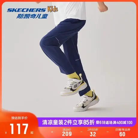 Skechers斯凯奇夏季新款男女童速干凉感裤子儿童休闲长裤运动裤商品大图